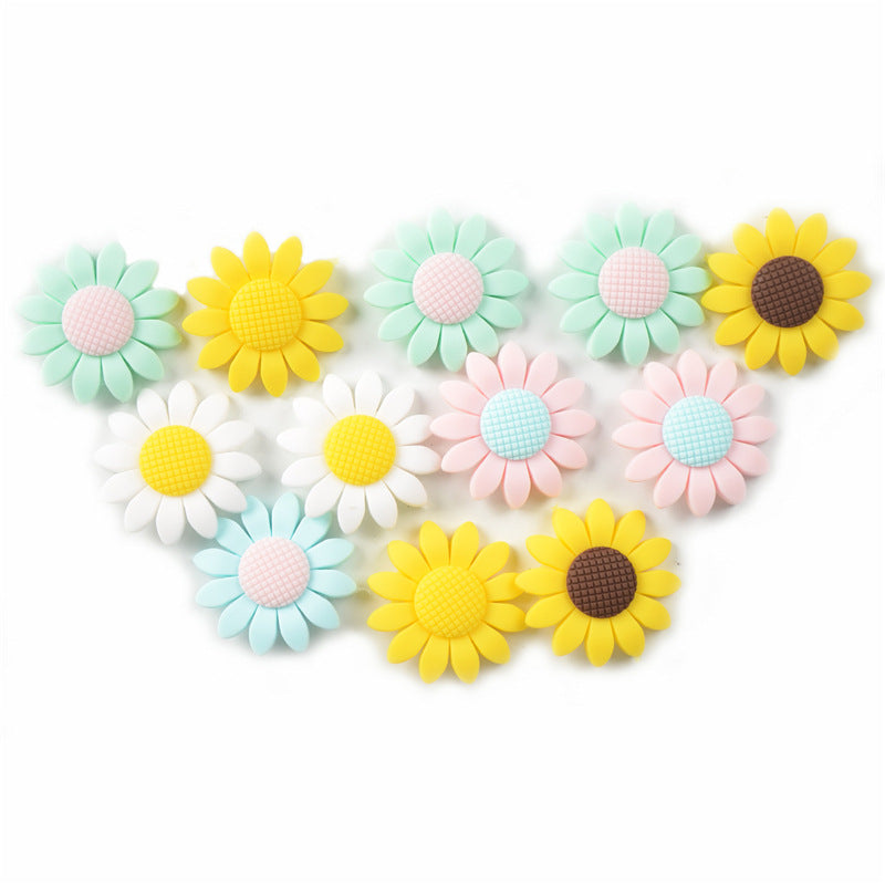 Sunflower diy SILICONE BEADS