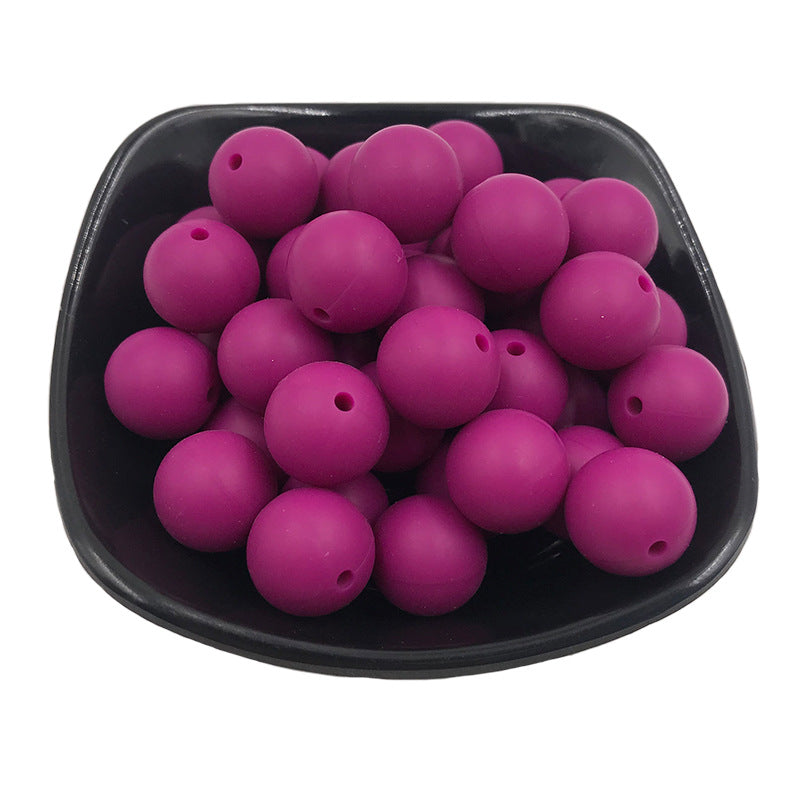 15mm Silicone beads 100pcs