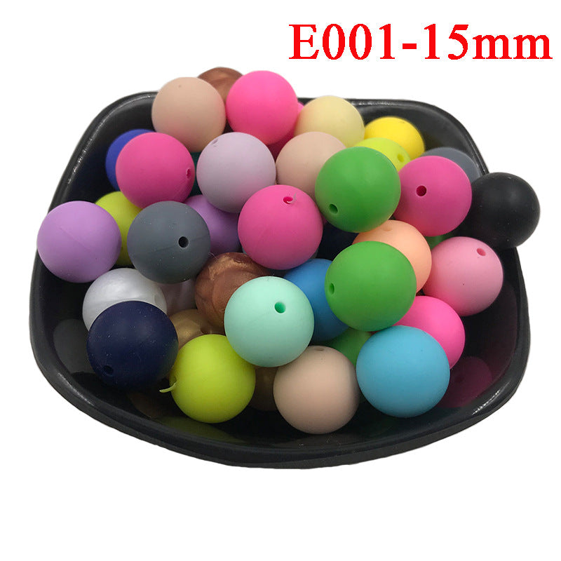 15mm Silicone beads 100pcs