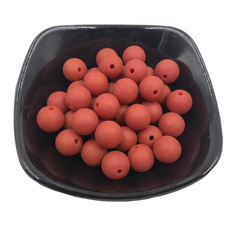 15mm Silicone beads 100pcs