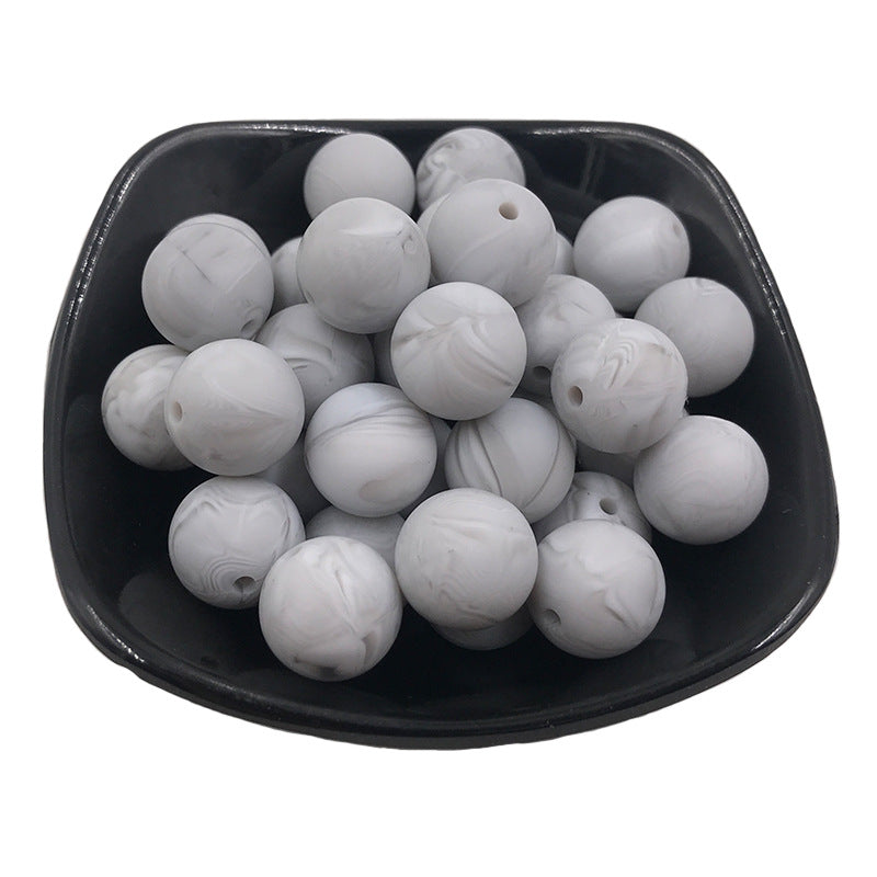 15mm Silicone beads 100pcs