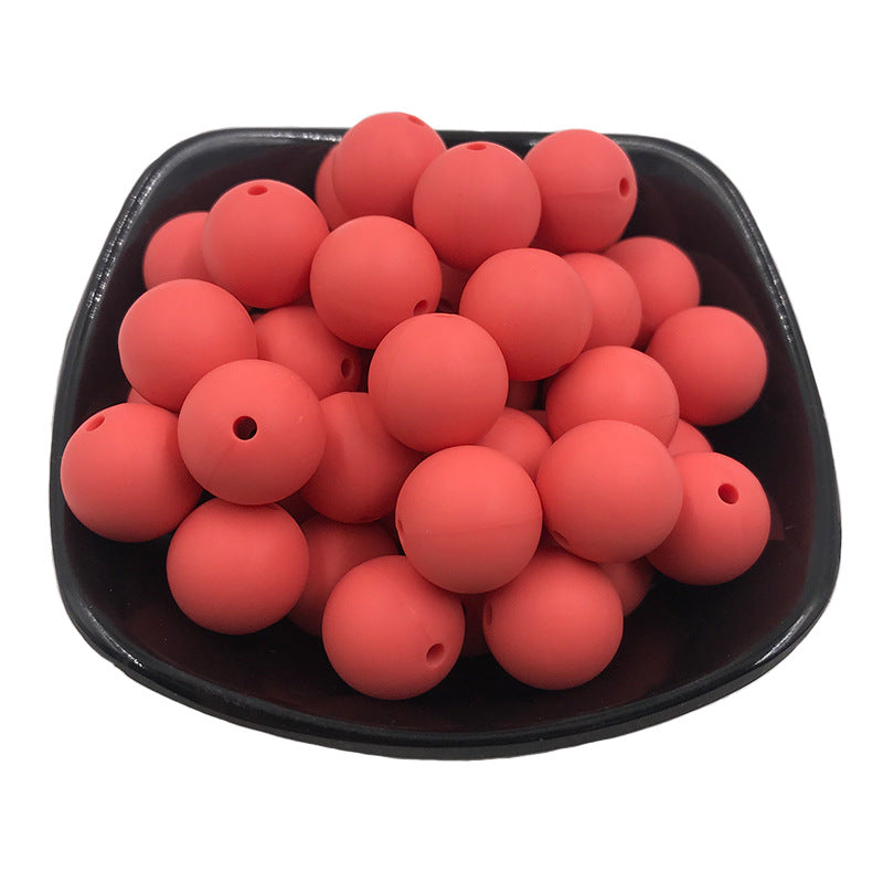 15mm Silicone beads 100pcs