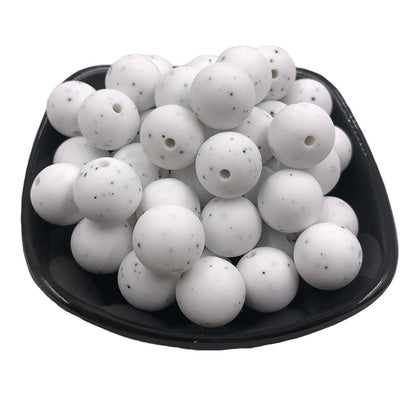 15mm Silicone beads 100pcs