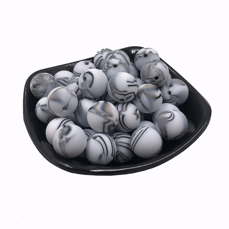 15mm Silicone beads 100pcs