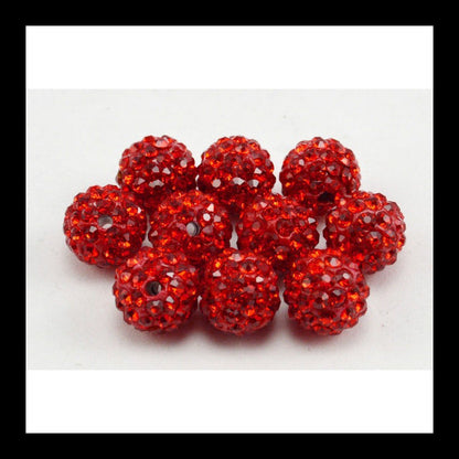 10mm RHINESTONE BEADS