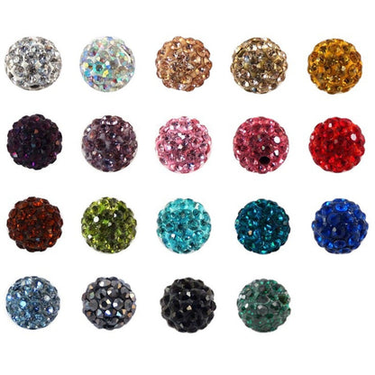 10mm RHINESTONE BEADS