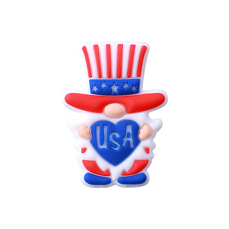 Independence Day silicone beads