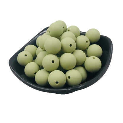 15mm Silicone beads 100pcs