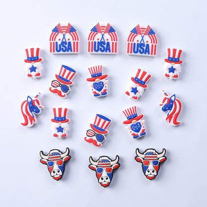 Independence Day silicone beads