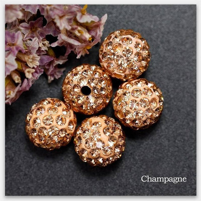 10mm RHINESTONE BEADS