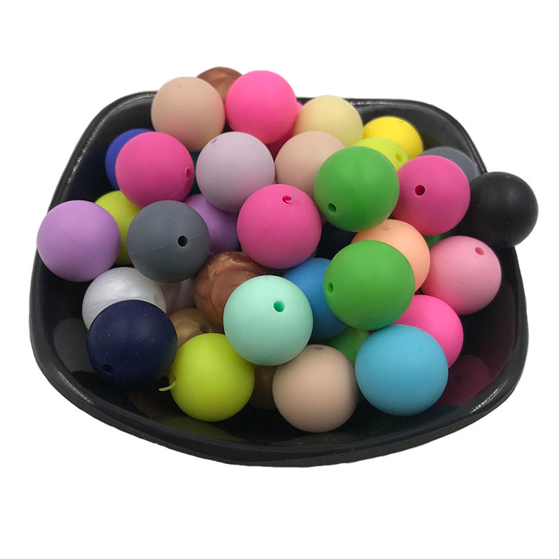 15mm Silicone beads 100pcs