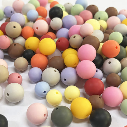 15mm Silicone beads 100pcs