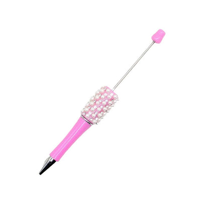 Bead pen set with pearl and diamond